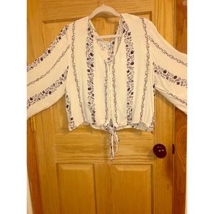 American Eagle Flower print top